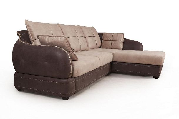 Napoli (Неаполь) диван-кровать с шезлонгом, замша - Вид 6