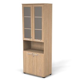 SMART/СМАРТ RS166-78Х44 Шкаф с нишей мдф и замком з/с лдсп 786х436х2104 Швейцарский вяз - Фото предпросмотра