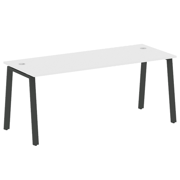 Metal System Стол письменный на А-образном м/к БА.СП-5 Белый/Антрацит металл 1800*720*750 - Вид 1