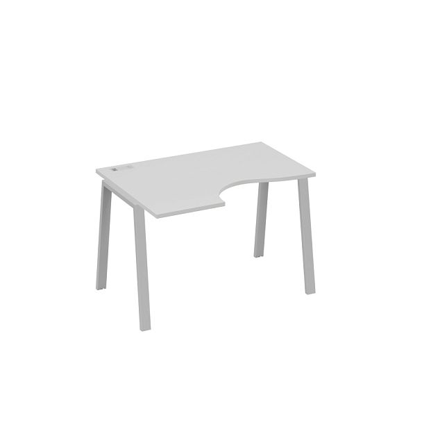 Стол эргономичный левый "Классика" на металлокаркасе TRE A4 А4 Б3 041 БП серый / металлокаркас серый - Вид 1