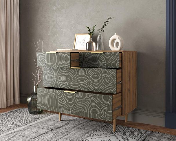 Комод с четыремя ящиками Line R22/browngrey - Вид 2