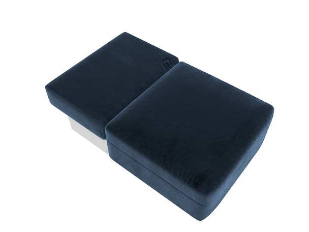 Модуль диван Лига-060 НПБ Велюр синий - Вид 8