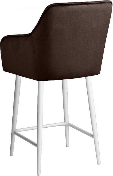 Комплект полубарных поворотных кресел Мони К, Confetti coffee/белый, 3 шт. - Вид 6