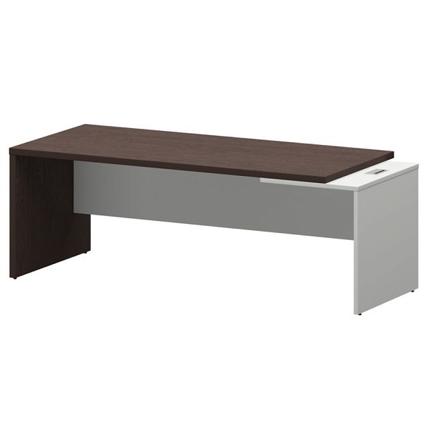 Стол руководителя правый KZ-22R Дуб венге/Белый 2200x900x750 Кортез - Вид 1