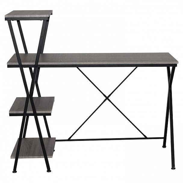 Стол на металлокаркасе BRABIX "LOFT CD-004", 1200х535х1110 мм, 3 полки, цвет дуб антик, 641219 - Вид 4