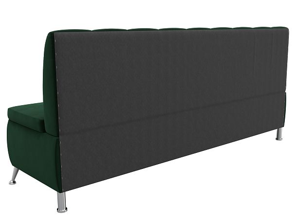 Кухонный прямой диван Кантри (полностью велюр зеленый) - Вид 7