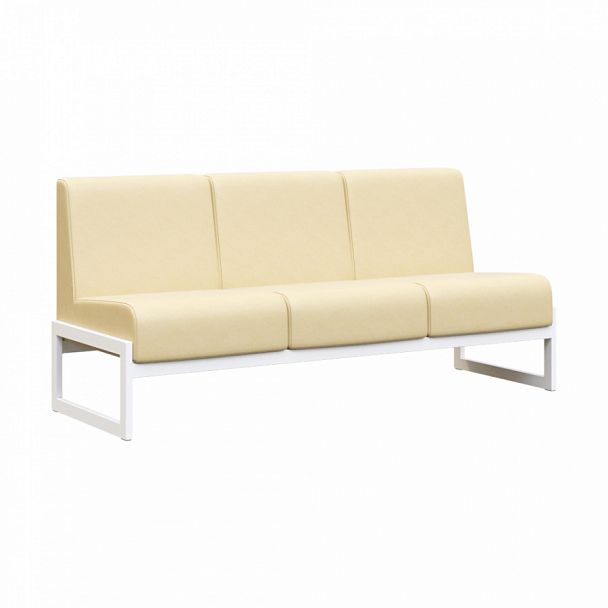 Диван трехместный "MODULE" MD.D3 Белый+бежевый - Вид 1