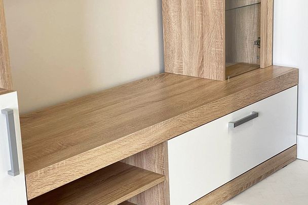 Макси Мини-стенка MSM-001.2724 дуб сонома/белое дерево - Вид 4