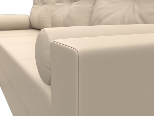 Диван угловой Верона Лайт угол левый (полностью экокожа бежевая) - Вид 4