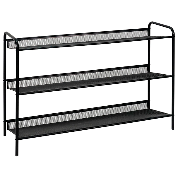Полка для обуви "Женева-33", 865х270х600 мм, 3 полки, металл, чёрная, ПДО Ж33 Ч - Вид 2