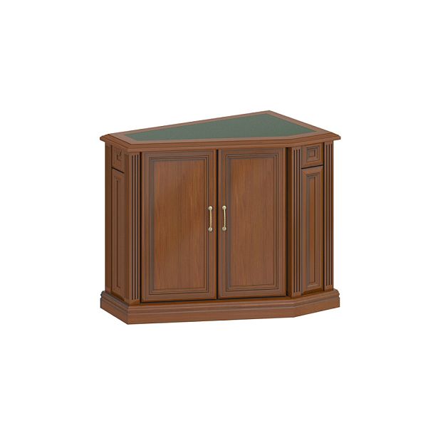 Тумба угловая левая "Версаль"  ПК-ВР-ТМ90Х55Л/1/35-В2-217 орех орвието lux+ зеленый lux - Вид 1