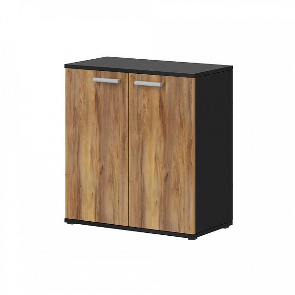 Шкаф "Тандем"  ПК-ТН-Ш76Х71Д/35-В1-1078 таксония медовая+черный - Вид 1