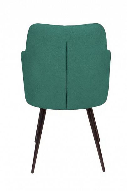 Стул поворотный на 90 градусов, функция возврата, антишум Hunt ромб, бархат зеленый 19 / чёрный конус - Вид 5