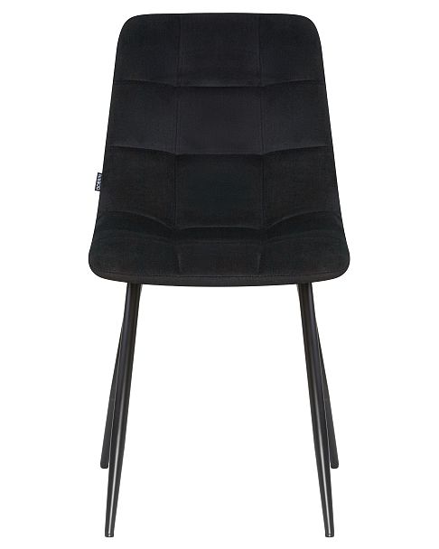 Стул обеденный DOBRIN ALEX (черные матовые ножки, черный велюр (V108-77)) - Вид 6