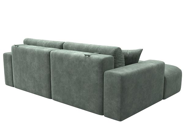 Диван угловой Лига-036 НПБ Классик левый угол Велюр зеленый - Вид 6