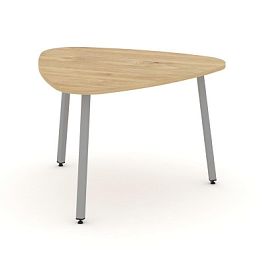 Стайл Проджект Стол переговорный SN-4.SPRG-71.3 Тиквуд Светлый/Металл Серый 1200*1200*750 - Фото предпросмотра