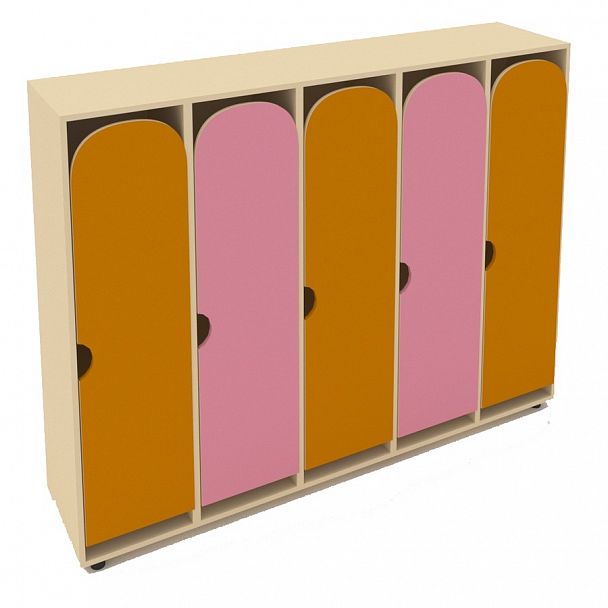 Шкаф пятисекционный ручка радиус ШЛД-021 - Вид 1