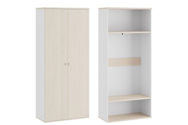 Гардероб Tess 90x45x207 дуб шамони светлый - Вид 1