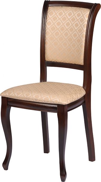 Комплект деревянных стульев с мягким сиденьем Арктос Темный орех/Бежевый жаккард, 4 шт. - Вид 1