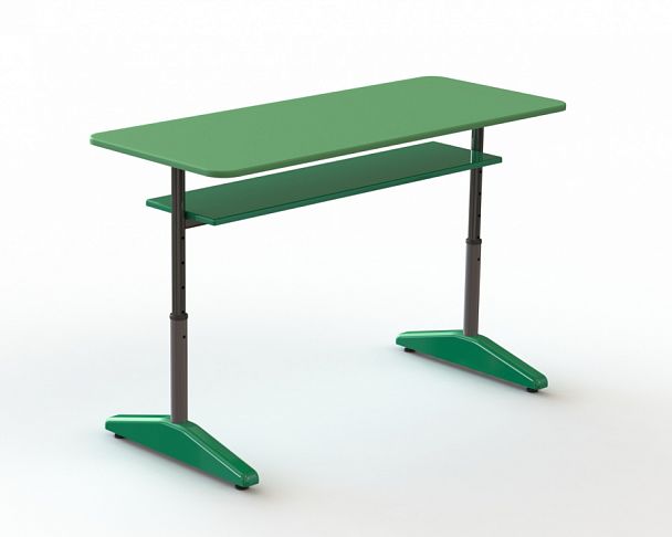 Парта двухместная NOVA (Р) с полкой (2-6 гр) - Вид 1