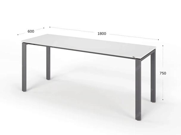 ЛАЙТ / LIGHT RLG015-18x6 Прямоугольный стол 180x60x75 Белый - Вид 2