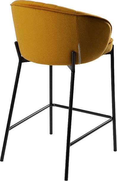 Комплект полубарных стульев Миэль горчичный/черный, 4 шт. - Вид 4
