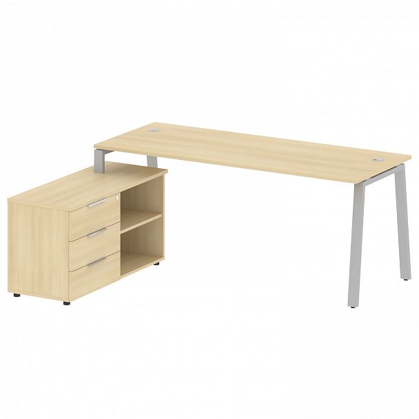 Рабочая станция "Metal System" БА.РС-СТС-2.5 акация/серый - Вид 2