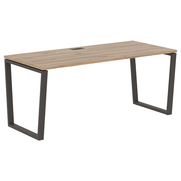 Стол прямой EVST 1780 Дуб Денвер светлый/Мокко 1760х800х750 EDIS - Вид 1