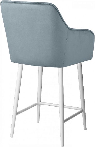 Комплект полубарных поворотных кресел Мони К, Confetti dusty blue/белый, 2 шт. - Вид 5