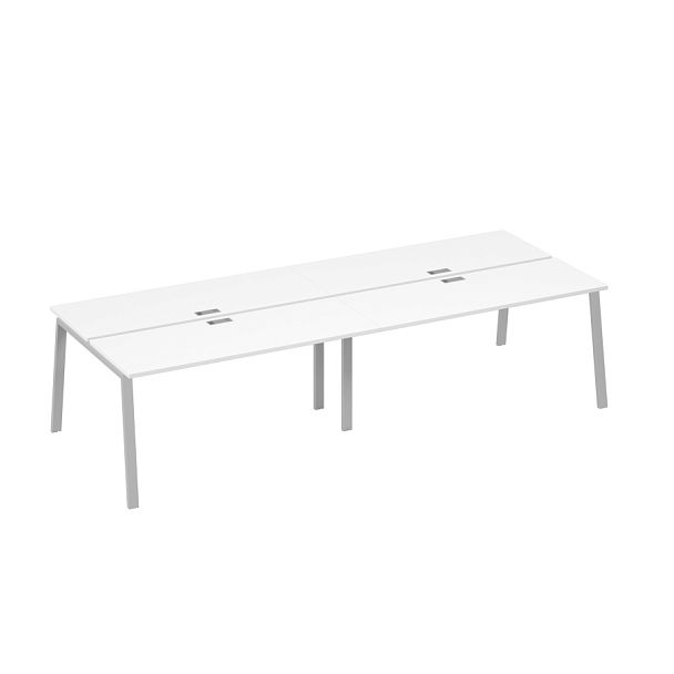 Рабочая станция на металлокаркасе TRE (4х160) A4 А4 Б3 172-2 БП белый премиум / металлокаркас серый - Вид 1