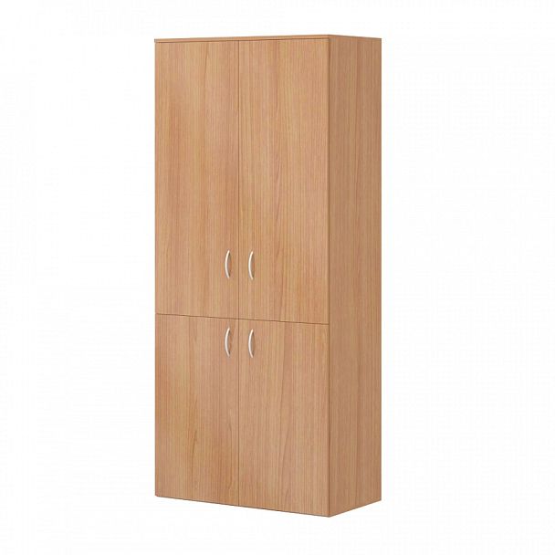 Шкаф канцелярский тип 2 "Офисные шкафы для документов"  ПК-АРМ-ШКЦ182Х80Д4/35-В1-24 ольха шагрень - Вид 1