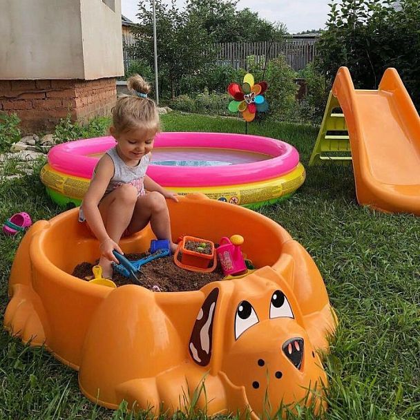 Песочница Sheffilton KIDS Собачка 373 оранжевый - Вид 9