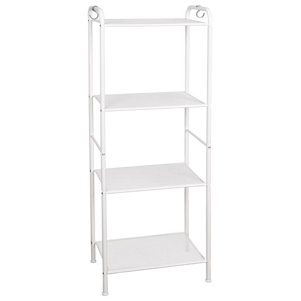 Стеллаж на металлокаркасе "Валенсия-14", 455х300х1205 мм, 4 полки, белый, СТВ14 Б - Вид 2