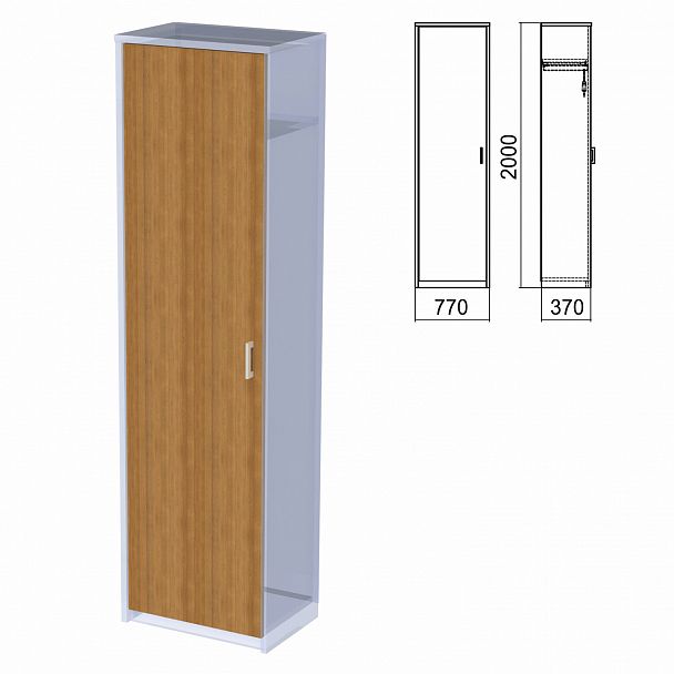 Шкаф для одежды ЧАСТЬ 2 "Арго", 560х370х2000 мм, орех - Вид 2