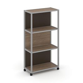 Shelf Mobile Стеллаж 4 уровня 1 секция VR.LT-STK-404.08 Дуб Аризона/Металл Серый/W-25 800*400*1523 - Фото предпросмотра