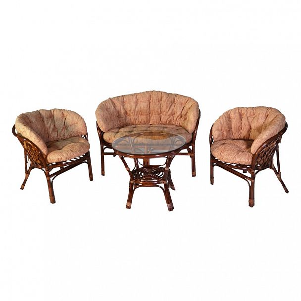 Комплект "Багама" с диваном, подушки коричневые полные твил - Вид 4