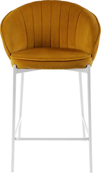 Комплект полубарных стульев Миэль горчичный/белый, 4 шт. - Вид 2