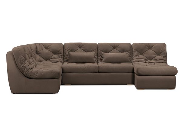 Диван «Борнео» П-образный коричневый - Вид 5