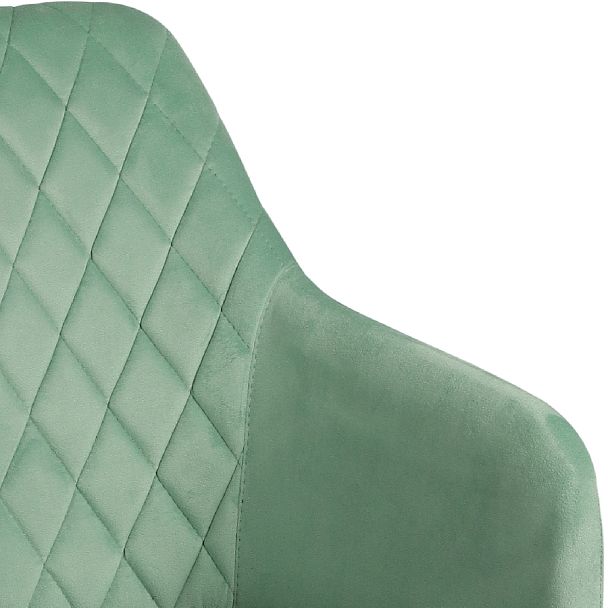 Комплект полубарных поворотных кресел Барли К, Confetti aquamarine/черный, 4 шт. - Вид 9