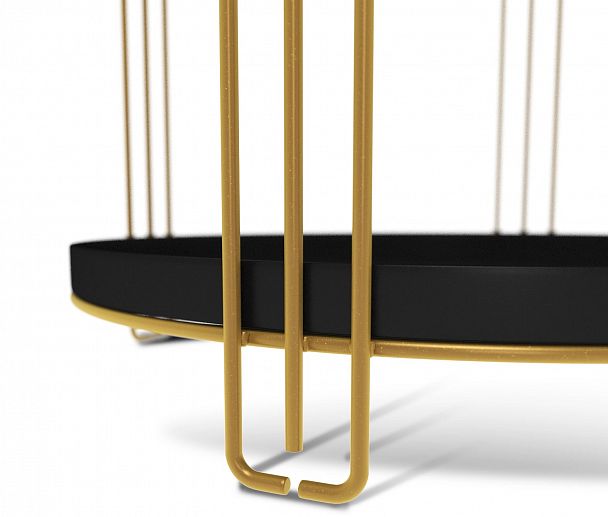 Столик кофейный Sheffilton SHT-CT31 золото/черный муар - Вид 5
