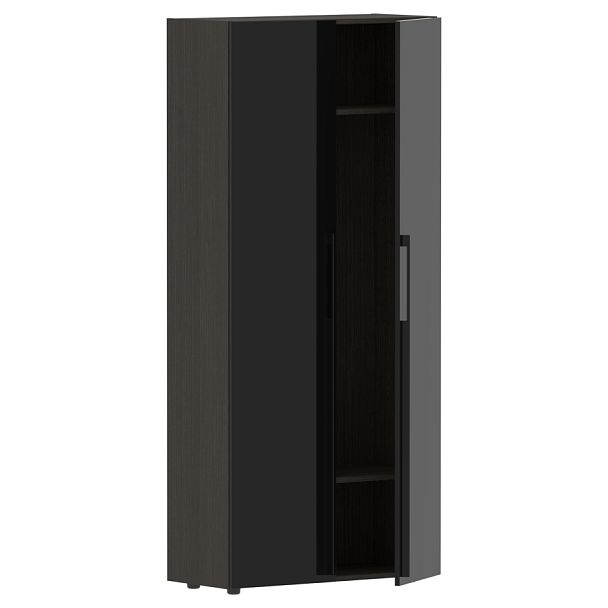 Гардероб СП-064-25-13 Черный глянец/Дуб Мореный 900х400х2010 KANON - Вид 2