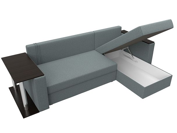 Диван угловой Атланта Лайт правый угол Рогожка серый - Вид 9