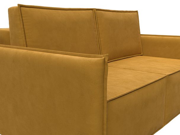 Диван прямой Либерти мини Велюр желтый - Вид 4