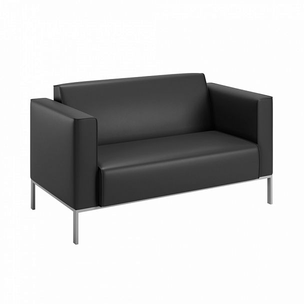 Диван двухместный Nevada 159,5x81x89,5 чёрный - Вид 1
