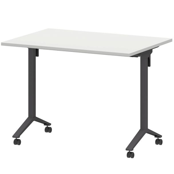 Стол мобильный складной МБ22-100.70 Белый/Антрацит 1000x700x750 Моби - Вид 1