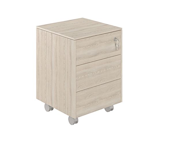 Тумба мобильная Atlas 449х450х620 обвязка YN, фасады YN - Вид 1