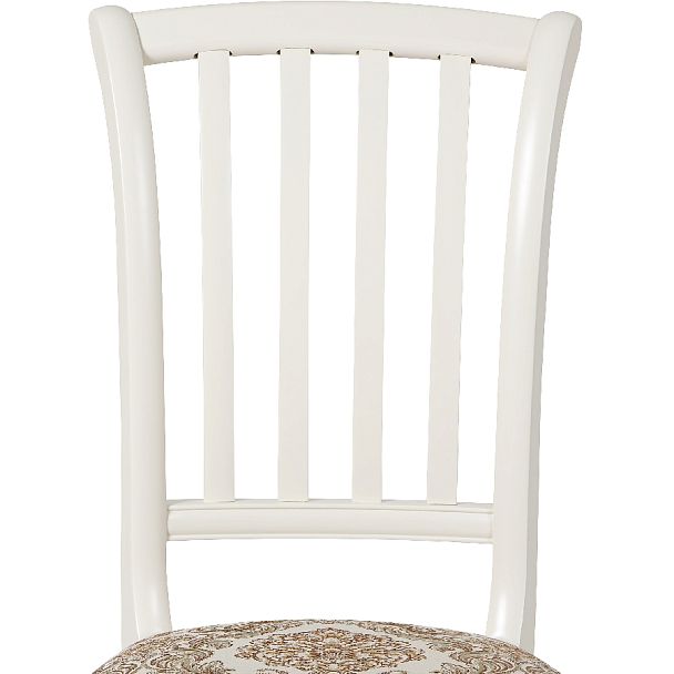 Стул деревянный с мягким сиденьем Бэль Слоновая кость/Бежевый жаккард - Вид 7