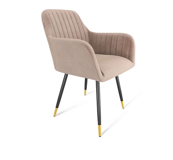 Стул Sheffilton SHT-ST38-1/S95-1 латте/черный муар/золото - Вид 2