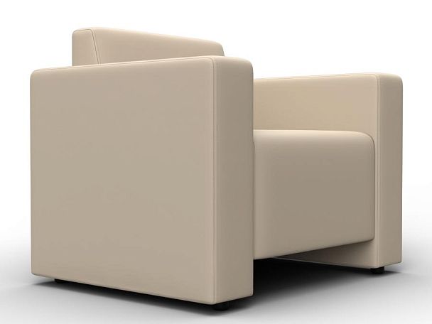 Кресло Лига-093 Экокожа бежевый - Вид 3