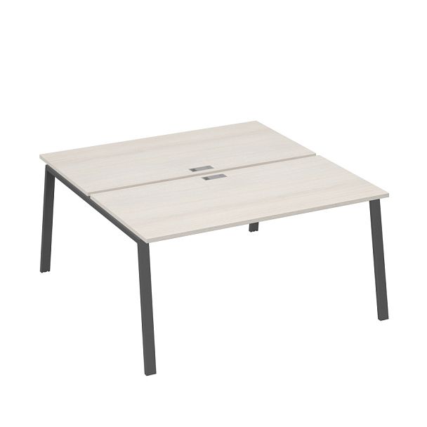 Рабочая станция (2х160) каркас TRE A4 А4 Б3 178  БП дуб / металлокаркас антрацит - Вид 1